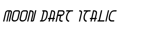 Moon Dart Italic font preview