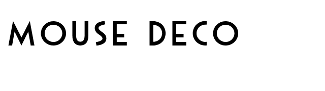 Mouse Deco font preview