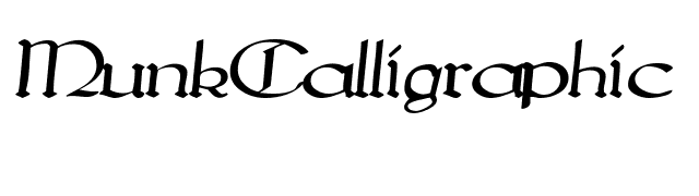 MunkCalligraphic font preview