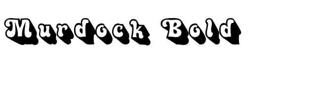 Murdock Bold font preview