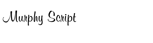 Murphy Script font preview