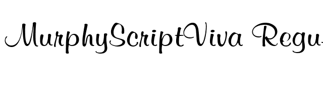 MurphyScriptViva Regular font preview