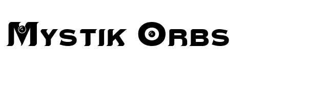 Mystik Orbs font preview
