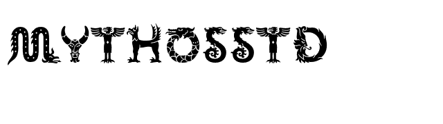 MythosStd font preview