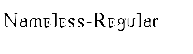 Nameless-Regular font preview