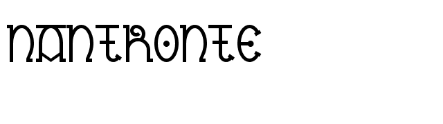 Nantronte font preview