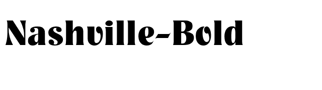 Nashville-Bold font preview