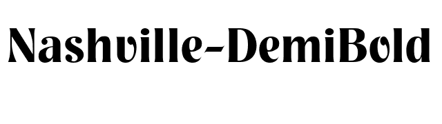 Nashville-DemiBold font preview