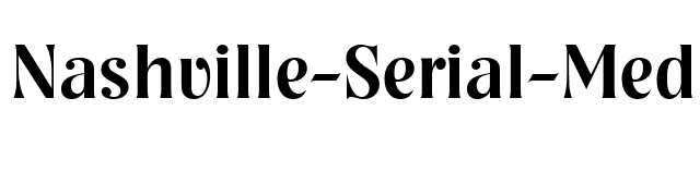 Nashville-Serial-Medium-Regular font preview