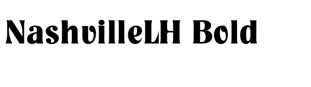 NashvilleLH Bold font preview