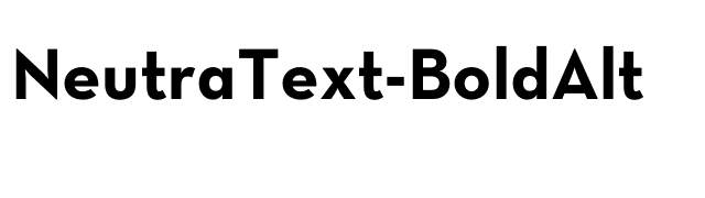 NeutraText-BoldAlt font preview
