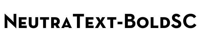 NeutraText-BoldSC font preview