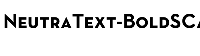 NeutraText-BoldSCAlt font preview