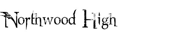 Northwood High font preview