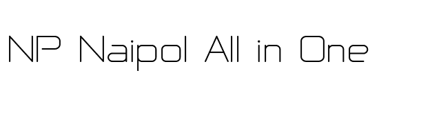 NP Naipol All in One font preview