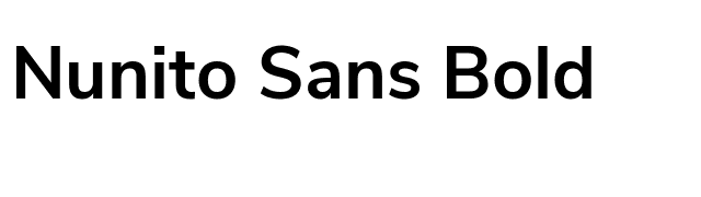 Nunito Sans Bold font preview