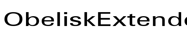 ObeliskExtended font preview