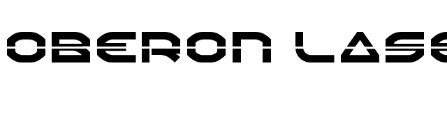Oberon Laser font preview
