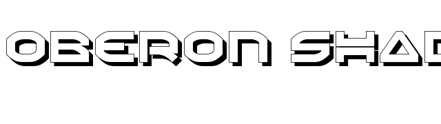 Oberon Shadow font preview