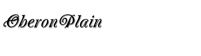 OberonPlain font preview