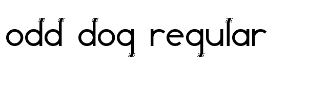 Odd Dog Regular font preview