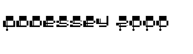 Oddessey 2000 font preview