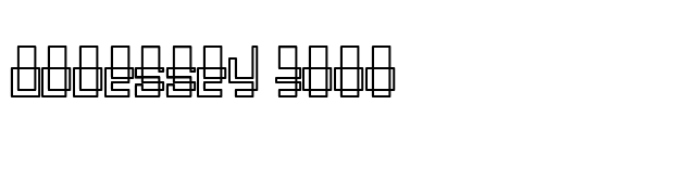 Oddessey 3000 font preview