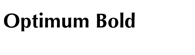 Optimum Bold font preview