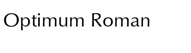 Optimum Roman font preview
