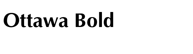 Ottawa Bold font preview