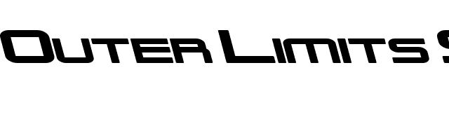 Outer Limits Solid Extended Italic font preview