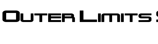 Outer Limits Solid Extended font preview