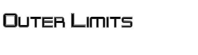 Outer Limits font preview