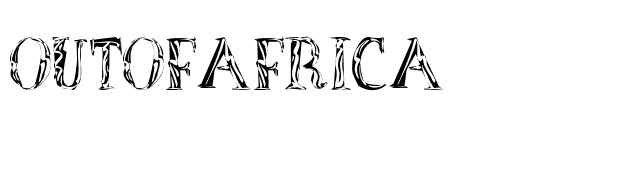 OutOfAfrica font preview