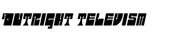 Outright Televism font preview