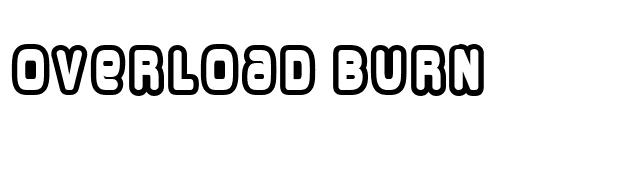 Overload Burn font preview