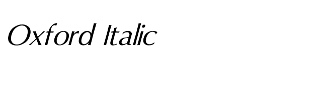 Oxford Italic font preview