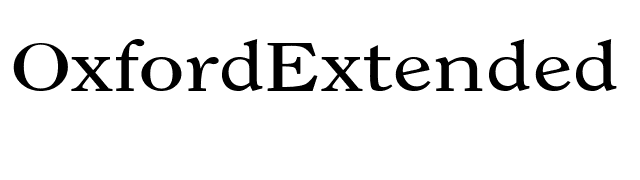 OxfordExtended font preview