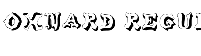 Oxnard Regular font preview