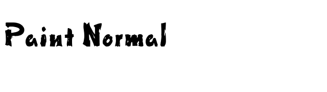 Paint Normal font preview