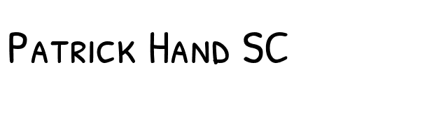 Patrick Hand SC font preview