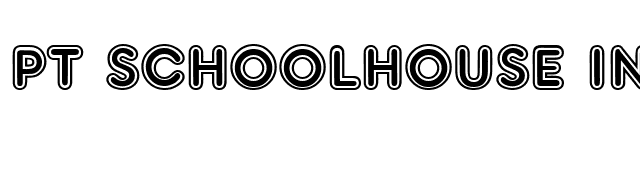 PT Schoolhouse Inline font preview