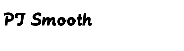 PT Smooth font preview