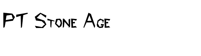 PT Stone Age font preview