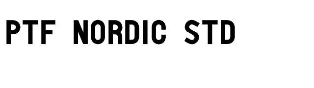 PTF Nordic Std font preview