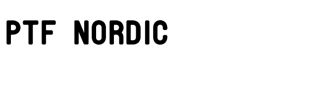 PTF Nordic font preview