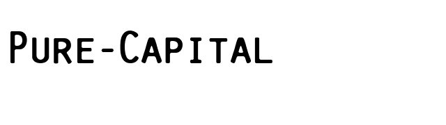 Pure-Capital font preview