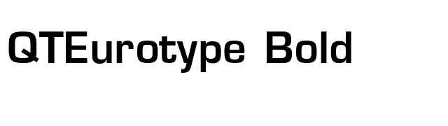 QTEurotype Bold font preview