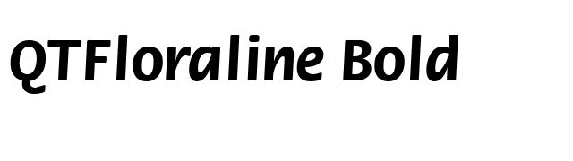QTFloraline Bold font preview
