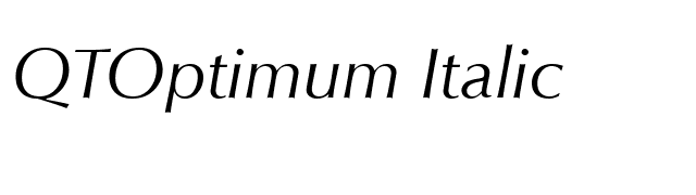 QTOptimum Italic font preview